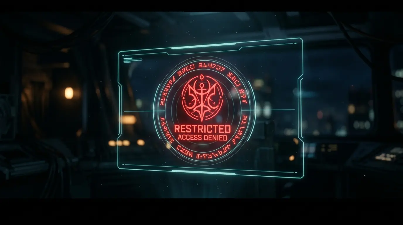 Restricted glyph
